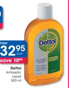 Dettol Antiseptic Liquid-500ml Each