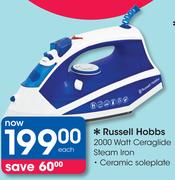 Russell Hobbs 2000 Watt Ceramic Soleplate Ceraglide Steam Iron