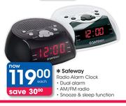 Safeway Radio Alarm Clock-Each