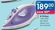 Philips 1000 Watt Non-Stick Steam Iron GC1418/30