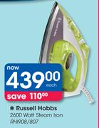 Russell Hobbs 2600 Watt Steam Iron RHI908/807
