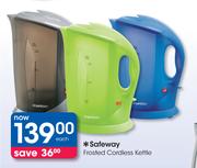 Safeway Frosted Cordless Kettle-Each