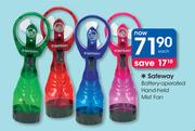 Safeway Battery-Operated Hand-held Mist Fan-Each