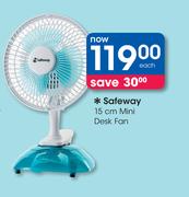 Safeway 15cm Mini Desk Fan