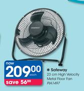 Safeway 23cm High Velocity Metal Floor Fan PIA1497