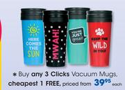 Clicks Vacuum Mugs-Each
