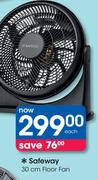 Safeway 30cm Floor Fan-Each