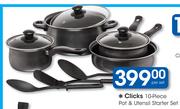 Clicks 10 Piece Pot & Utensil Starter Set-Per Set