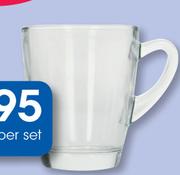 Clicks 4 Piece Glass Bullet Mug Set-Per Set