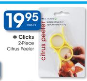 Clicks 2 Piece Citrus Peeler-Each