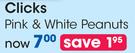 Clicks Pink & White Peanuts-Per Pack