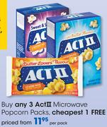 ActII Micowave Popcorn Packs-Per Pack