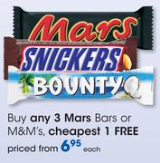 Mars Bars Or M&M's-Each