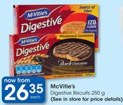 McVitie's Digestive Biscuits-250g Each