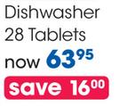 Clicks Dishwasher 28 Tablets