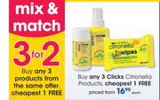 Clicks Citronella Products-Each
