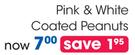Clicks Pink And White Coated Peanuts