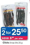 Clicks Snap Stix-2x25g