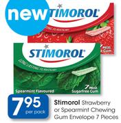 Stimorol Strawberry Or Spearmint Chewing Gum Envelope 7 Pieces-Per Pack