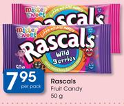 Rascals Fruit Candy-50g Per Pack