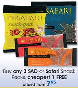 Sad Or Safari Snack Packs