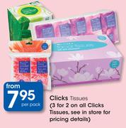 Clicks Tissues-Per Pack