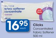 Clicks Concentrated Fabric Softener-500ml