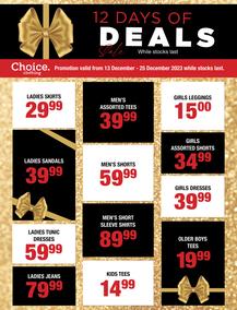 Choice Clothing : 12 Days Of Deals (13 December - 25 December 2023)