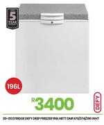 Defy 196L Nett WHT Fridge Deep Freezer DMF470/374/290 20-013