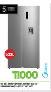 Midea 532L Net Met SxS Fridge BCD530 WD HC-689WEN (ESNY) 20-583