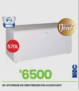 KIC 570L WHT Fridge Deep Freezer KCG570 20-137