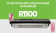 Defy C/Hood Stove DCH291 21-051