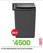 Defy 8Kg T/L Met W/Machine DTL165/156 22-316