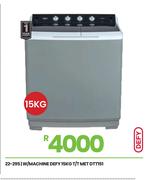 Defy 15Kg T/T Metallic W/Machine DTT151 22-295