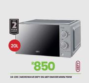 Defy 20L Met 700W Microwave DMO381 MWM 24-220