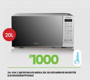 Midea 20L Silver Mirror Inverter Elec Microwave EM20/EM7P012MZ 24-244
