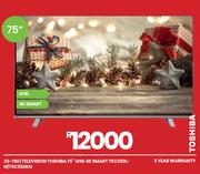 Toshiba 75" UHD 4K Smart Television 75C350L-N/75C350KN 23-790