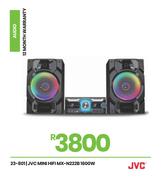 JVC 1600W Mini HiFi MX-N222B 23-801