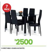 Avatar 7PC Table + Chair 6-060