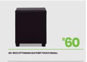 Leather Touch Small Ottoman 40-852