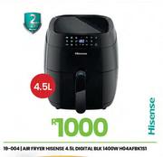 Hisense 4.5Ltr Digital BLK Air Fryer H04AFBKISI 19-004