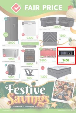 Fair Price : Festive Savings (01 December - 31 December 2023), page 1