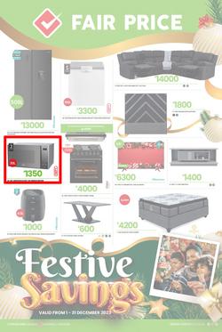 Fair Price : Festive Savings (01 December - 31 December 2023), page 1