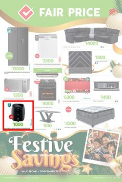 Fair Price : Festive Savings (01 December - 31 December 2023), page 1