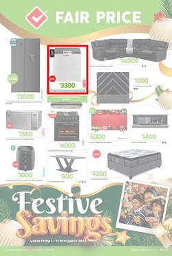 Fair Price : Festive Savings (01 December - 31 December 2023), page 1