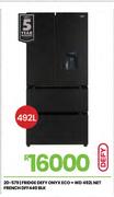 Defy 492Ltr BLK French Fridge DFF440