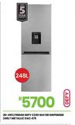 Defy 248Ltr Metallic Fridge With Water Dispenser DAC475