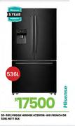 Hisense 536Ltr BLK French Dr Fridge H720FSB-WD