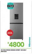 Hisense 222Ltr Metallic Fridge H310BIT-WD