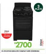 Univa 3Plate Compact Stove U305-1/U305B 